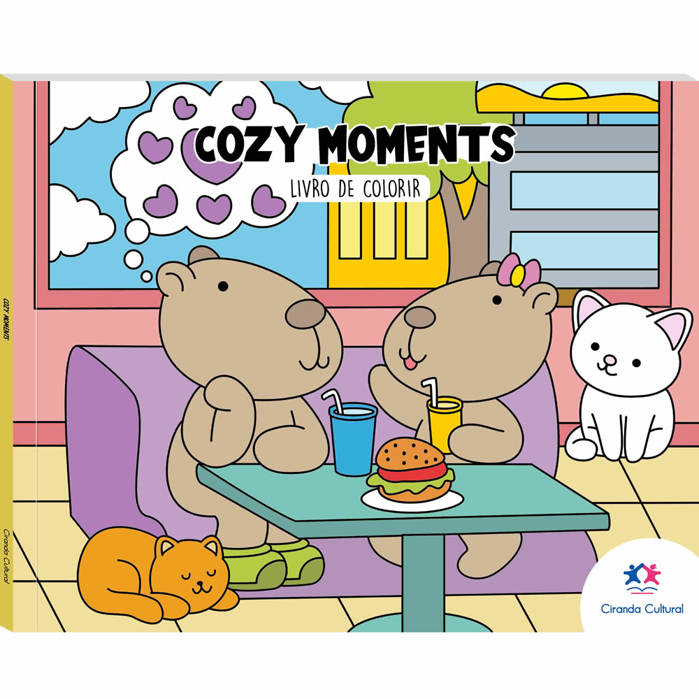 Capa de COZY MOMENTS - LIVRO DE COLORIR